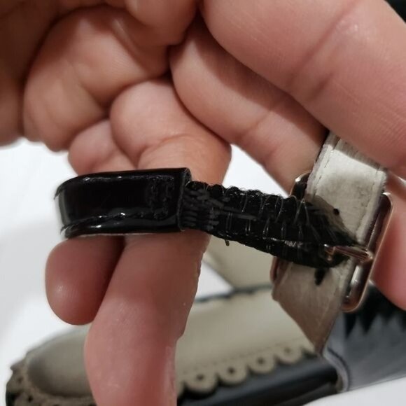 1901 Black Pointed Toe Slingback Flats Size 5.5 - Picture 4 of 9